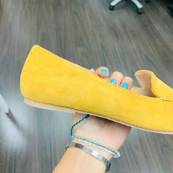 Mustard suede flat - Picture 5 of 5